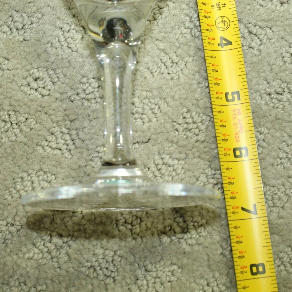 Tiffany & Co. Pair of Atlas Wine Glasses in Box w/ COA